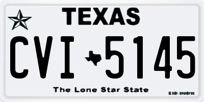 TX license plate CVI5145