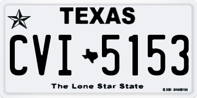 TX license plate CVI5153