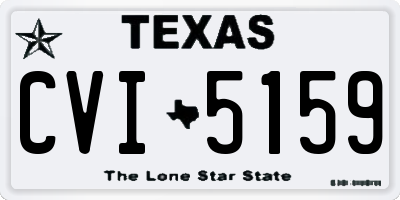 TX license plate CVI5159