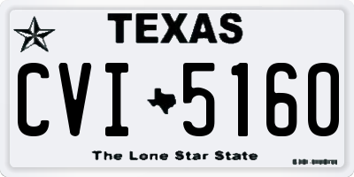 TX license plate CVI5160