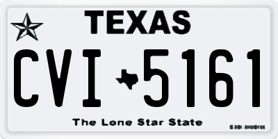 TX license plate CVI5161