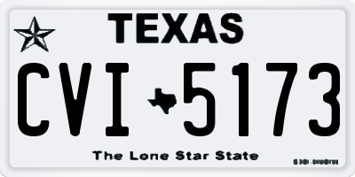 TX license plate CVI5173