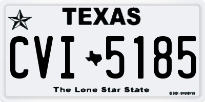 TX license plate CVI5185
