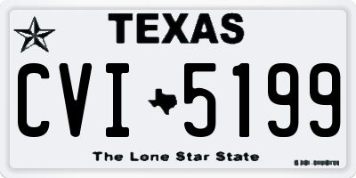TX license plate CVI5199