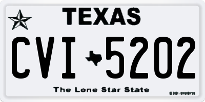 TX license plate CVI5202