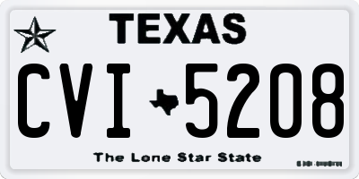 TX license plate CVI5208
