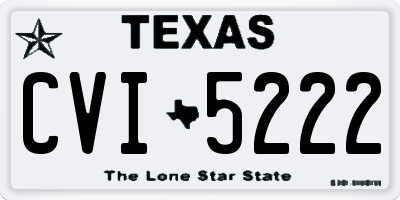 TX license plate CVI5222