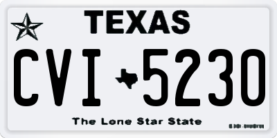 TX license plate CVI5230