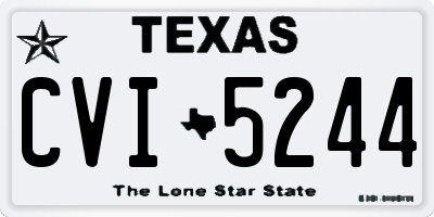 TX license plate CVI5244