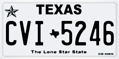 TX license plate CVI5246