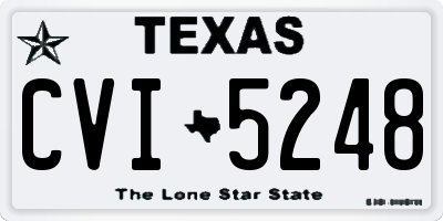 TX license plate CVI5248