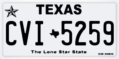 TX license plate CVI5259