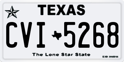 TX license plate CVI5268