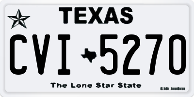 TX license plate CVI5270