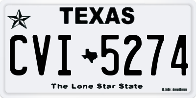TX license plate CVI5274