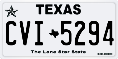 TX license plate CVI5294