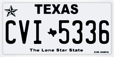 TX license plate CVI5336