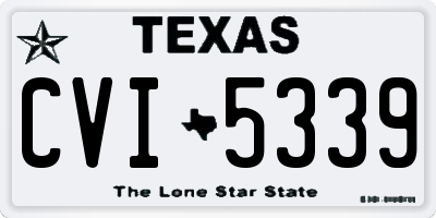TX license plate CVI5339