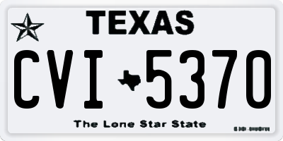 TX license plate CVI5370