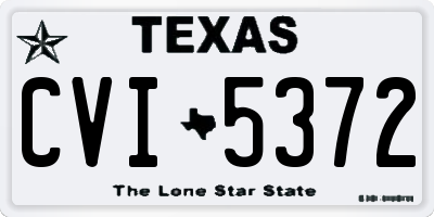 TX license plate CVI5372