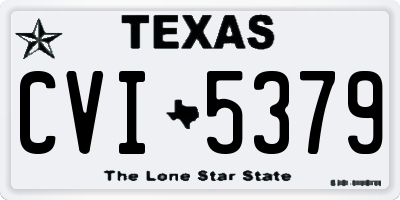 TX license plate CVI5379