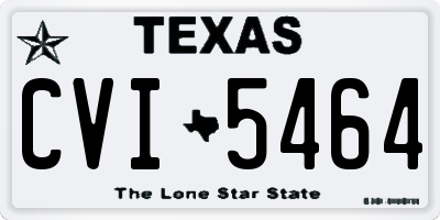 TX license plate CVI5464