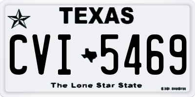 TX license plate CVI5469