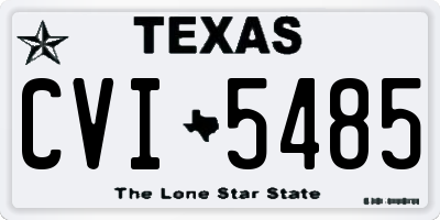 TX license plate CVI5485
