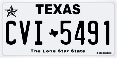 TX license plate CVI5491