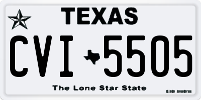 TX license plate CVI5505