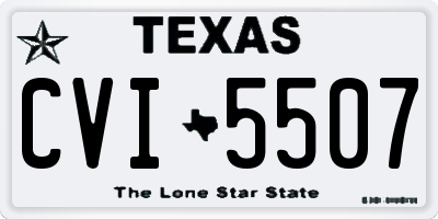 TX license plate CVI5507