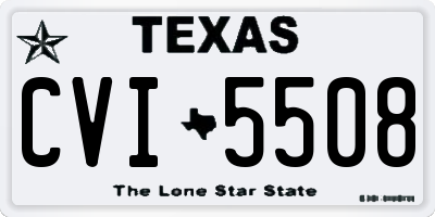 TX license plate CVI5508