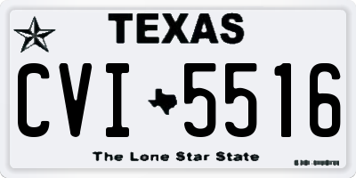TX license plate CVI5516
