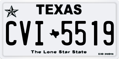 TX license plate CVI5519