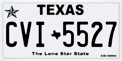 TX license plate CVI5527