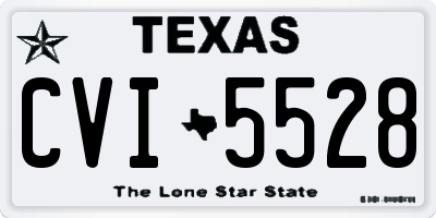 TX license plate CVI5528