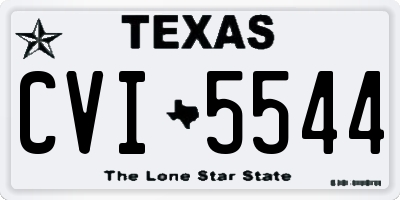TX license plate CVI5544