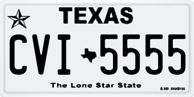 TX license plate CVI5555