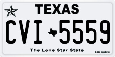 TX license plate CVI5559