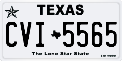 TX license plate CVI5565