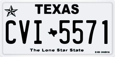 TX license plate CVI5571
