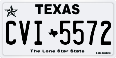 TX license plate CVI5572