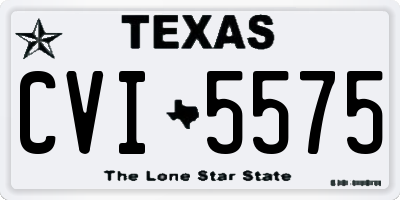 TX license plate CVI5575