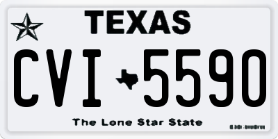 TX license plate CVI5590