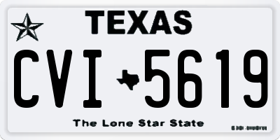 TX license plate CVI5619