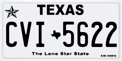 TX license plate CVI5622