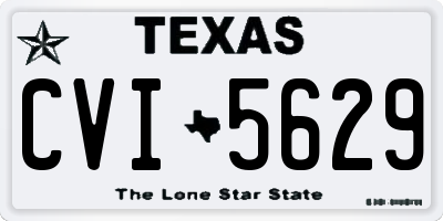 TX license plate CVI5629