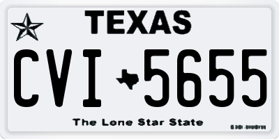 TX license plate CVI5655