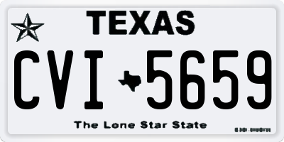 TX license plate CVI5659
