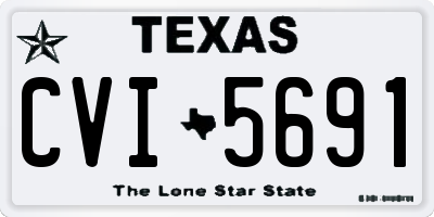 TX license plate CVI5691